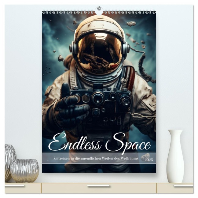 Endless Space - Zeitreisen in die unendlichen Weites des Weltraums (hochwertiger Premium Wandkalender 2026 DIN A2 hoch), Kunstdruck in Hochglanz - HollywayArt HollywayArt