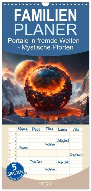 Familienplaner 2027 - Portale in fremde Welten - Mystische Pforten mit 5 Spalten (Wandkalender, 21 x 45 cm) CALVENDO - Babett Paul - Babetts Bildergalerie