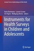 Cover-Bild zum Titel 'Instruments for Health Surveys in Children and Adolescents' von ''