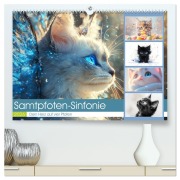 Samtpfoten-Sinfonie (hochwertiger Premium Wandkalender 2026 DIN A2 quer), Kunstdruck in Hochglanz - Steffen Gierok-Latniak