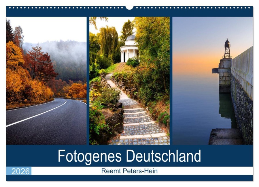 Fotogenes Deutschland (Wandkalender 2026 DIN A2 quer), CALVENDO Monatskalender - Reemt Peters-Hein