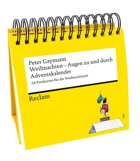 Weihnachten. Augen zu und durch. 24 Postkarten für die Weihnachtszeit (Advents-Postkartenaufsteller) - Peter Gaymann