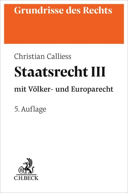 Staatsrecht III - Christian Calliess