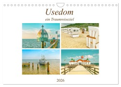 Cover-Bild zum Titel 'Usedom - ein Traumreiseziel (Wandkalender 2026 DIN A4 quer), CALVENDO Monatskalender' von 'Nina Schwarze'