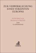 Cover-Bild zum Titel 'Zur Verwirklichung eines Vereinten Europas' von ''