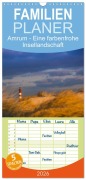 Cover-Bild zum Titel 'Familienplaner 2026 - Amrum - Eine farbenfrohe Insellandschaft mit 5 Spalten (Wandkalender, 21 x 45 cm) CALVENDO' von 'Silke Koch - Siko-Fotomomente. De'