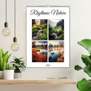 Calendrier Mural 2026 Nature Zen - Format 30x60 Cm - Papier 140g - Multilingue (Français Inclus)