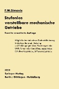 Cover-Bild zum Titel 'Stufenlos verstellbare mechanische Getriebe' von 'Friedrich W. Simonis'