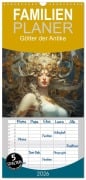 Cover-Bild zum Titel 'Familienplaner 2026 - Götter der Antike. Inspiriert von den Bewohnern des Olymp mit 5 Spalten (Wandkalender, 21 x 45 cm) CALVENDO' von 'Rose Hurley'