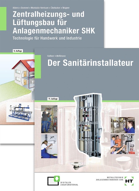Paketangebot Der Sanitärinstallateur + Zentralheizungs- und Lüftungsbau für Anlagenmechaniker - Josef Wagner, Rainer Dommel, Harald Nedo, Joachim Albers, Alfons Gaßner
