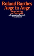 Cover-Bild zum Titel 'Auge in Auge' von 'Roland Barthes'