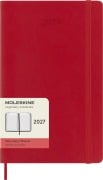 Cover-Bild zum Titel 'Moleskine 12 Monate Tageskalender 2027, Large/A5, 1 Tag = 1 Seite, Weicher Einband, Scharlachrot' von ''