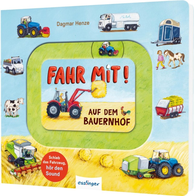 Meine Schiebebahn-Pappe (Soundbuch): Fahr mit auf dem Bauernhof - Julia Klee