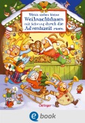 Cover-Bild zum Titel 'Wenn sieben kleine Weihnachtshasen mit Schwung durch die Adventszeit rasen' von 'Sabine Praml'