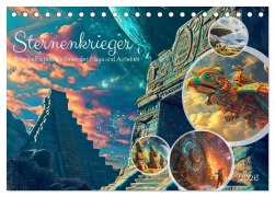 Cover-Bild zum Titel 'Sternenkrieger - Science Fiction Visionen der Maya und Azteken (Tischkalender 2026 DIN A5 quer), CALVENDO Monatskalender' von 'Anja Frost'