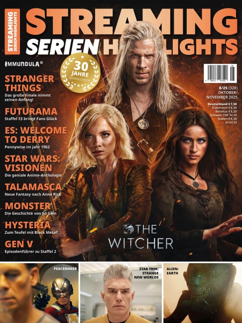 STREAMING SERIEN HIGHLIGHTS. Ausgabe Oktober/November 2025 (#328) - 