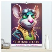 Cover-Bild zum Titel 'Tierisch fetzig (hochwertiger Premium Wandkalender 2026 DIN A2 hoch), Kunstdruck in Hochglanz' von '(c)DigitalDreamweaver (c)DigitalDreamweaver'