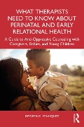 Cover-Bild zum Titel 'What Therapists Need to Know About Perinatal and Early Relational Health' von 'Meyleen M. Velasquez'