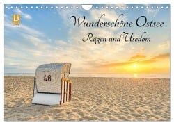 Cover-Bild zum Titel 'Wunderschöne Ostsee Rügen und Usedom (Wandkalender 2026 DIN A4 quer), CALVENDO Monatskalender' von 'Michael Valjak'