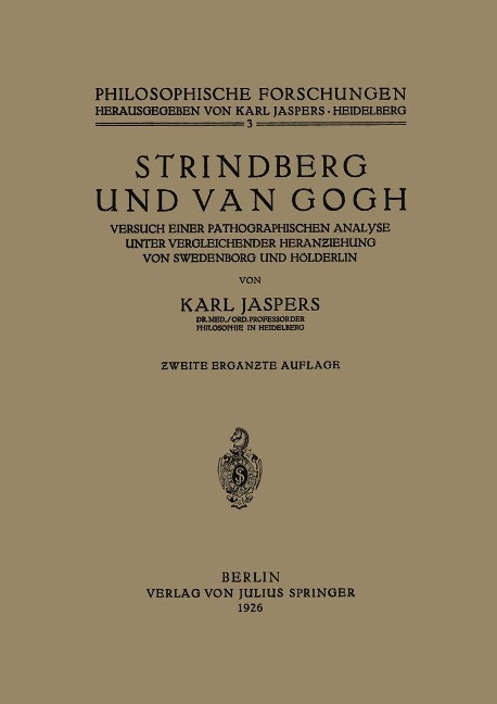 Strindberg und Van Gogh - Karl Jaspers