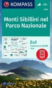 KOMPASS Wanderkarte 2474 Monti Sibillini nel Parco Nazionale 1:50.000 - 