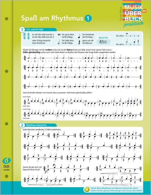 Spaß am Rhythmus 1 "Musik im Überblick" - Guido Klaus
