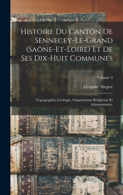 Histoire Du Canton De Sennecey-Le-Grand (Saône-Et-Loire) Et De Ses Dix-Huit Communes - Léopold Niepce