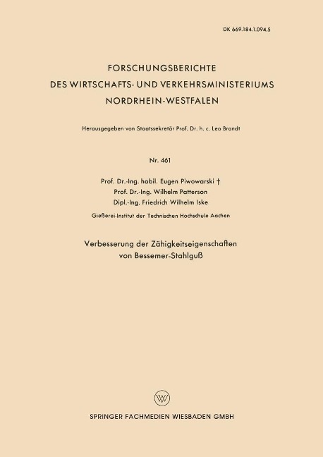 Verbesserung der Zähigkeitseigenschaften von Bessemer-Stahlguß - Eugen Piwowarsky