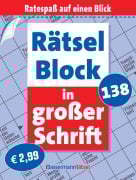 Cover-Bild zum Titel 'Rätselblock in großer Schrift 138 (5 Exemplare à 2,99 EUR)' von 'Eberhard Krüger'