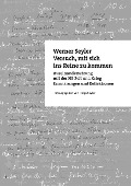 Cover-Bild zum Titel 'Versuch, mit sich ins Reine zu kommen' von 'Werner Seyler'