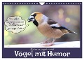 Vögel mit Humor (Wandkalender 2024 DIN A4 quer), CALVENDO Monatskalender - Sabine Löwer