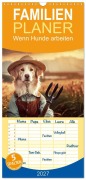 Cover-Bild zum Titel 'Familienplaner 2027 - Wenn Hunde arbeiten mit 5 Spalten (Wandkalender, 21 x 45 cm) CALVENDO' von 'Christiane Calmbacher'
