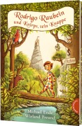 Cover-Bild zum Titel 'Rodrigo Raubein und Knirps, sein Knappe' von 'Michael Ende, Wieland Freund'