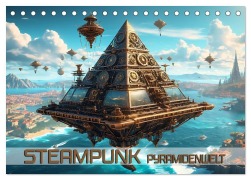 Cover-Bild zum Titel 'Steampunk Pyramidenwelt (Tischkalender 2026 DIN A5 quer), CALVENDO Monatskalender' von 'Renate Utz'
