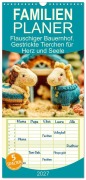 Cover-Bild zum Titel 'Familienplaner 2027 - Flauschiger Bauernhof. Gestrickte Tierchen für Herz und Seele mit 5 Spalten (Wandkalender, 21 x 45 cm) CALVENDO' von 'Rose Hurley'