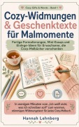 Cover-Bild zum Titel 'Cozy-Widmungen & Geschenktexte für Malmomente' von 'Hannah Lehnberg'