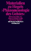 Cover-Bild zum Titel 'Materialien zu Hegels Phänomenologie des Geistes' von 'Georg Wilhelm Friedrich Hegel'