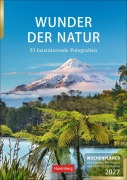 Cover-Bild zum Titel 'Wunder der Natur Wochenplaner 2027 - 53 faszinierende Fotografien' von 'Ulrike Issel'