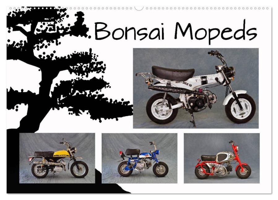 Bonsai Mopeds (Wandkalender 2025 DIN A2 quer), CALVENDO Monatskalender - Ingo Laue