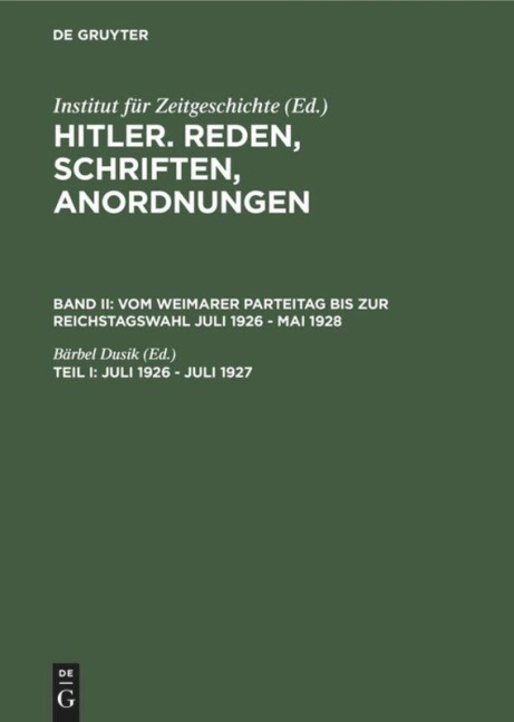 Juli 1926 - Juli 1927 - 