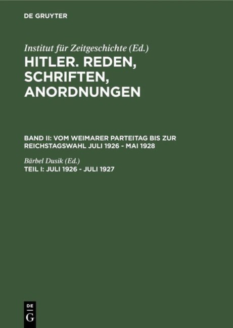Juli 1926 - Juli 1927 - 