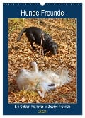 Hunde Freunde (Wandkalender 2024 DIN A3 hoch), CALVENDO Monatskalender - Kattobello Kattobello