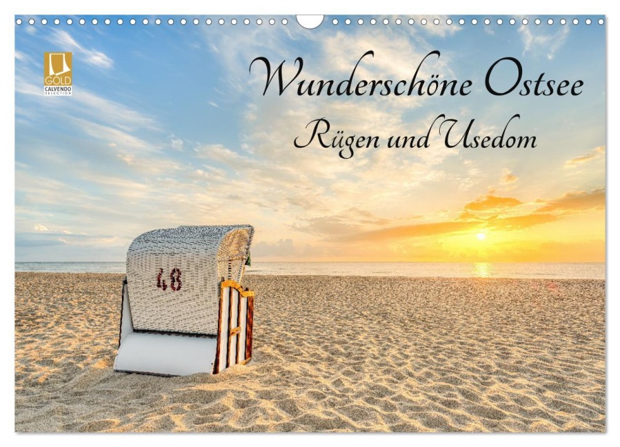 Wunderschöne Ostsee Rügen und Usedom (Wandkalender 2026 DIN A3 quer), CALVENDO Monatskalender - Michael Valjak