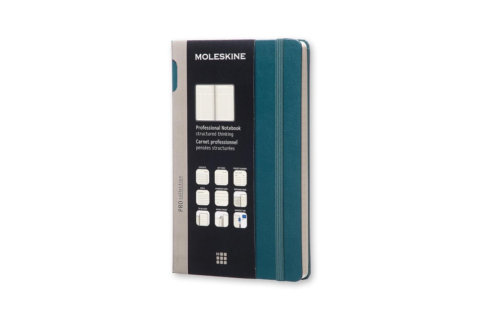 Moleskine Professionelles Notizbuch L/A5, Hard Cover, Meergrün - 