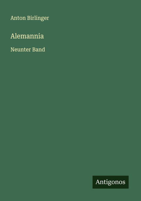 Alemannia - Anton Birlinger