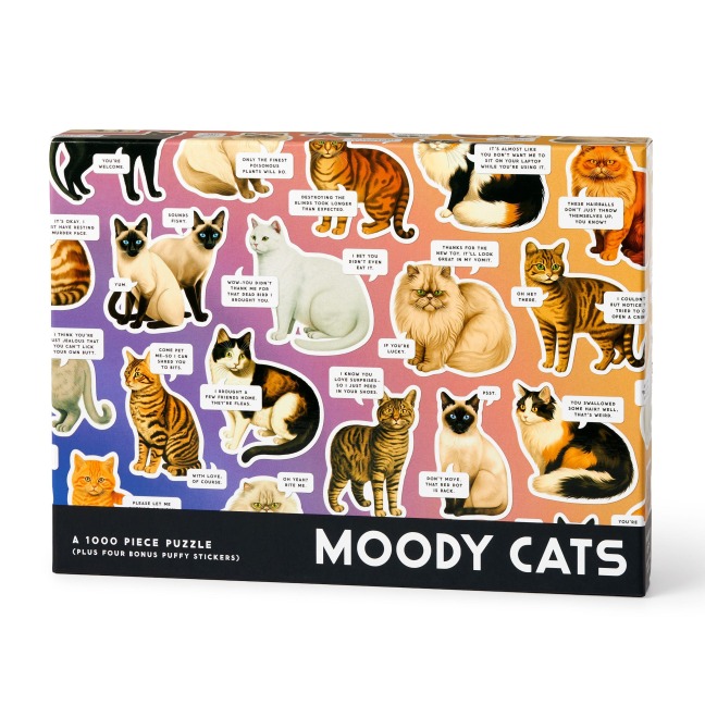 Moody Cats 1000 Piece Puzzle - Brass Brass Monkey