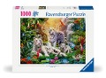 Cover-Bild zum Titel 'Erwachsenenpuzzle 1000 Teile - Familie der Weißen Tiger' von ''