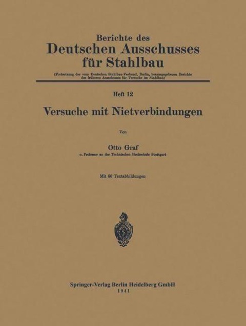 Versuche mit Nietverbindungen - Otto Graf
