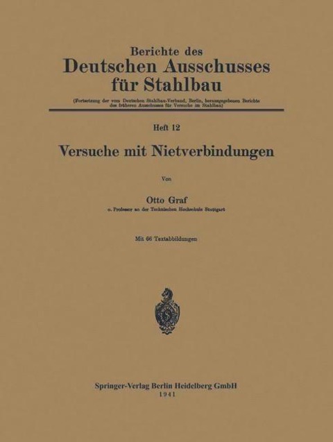 Versuche mit Nietverbindungen - Otto Graf