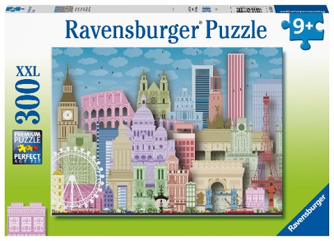 Ravensburger Kinderpuzzle - 13355 Buntes Europa - 300 Teile Puzzle für Kinder ab 9 Jahren - 